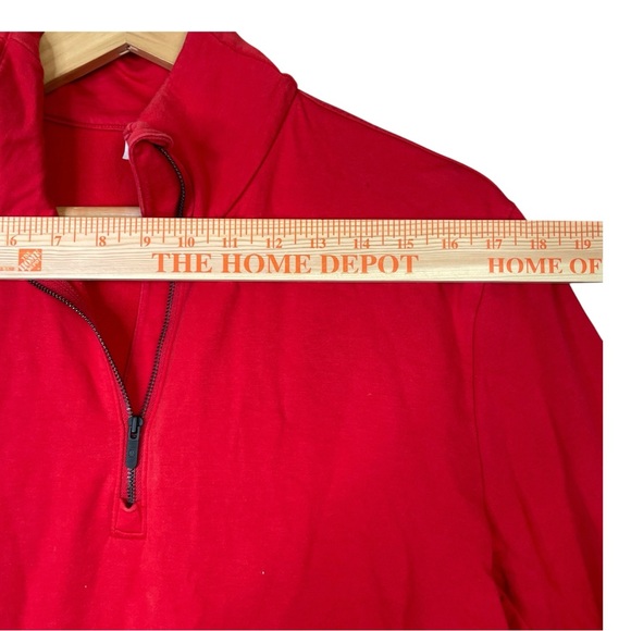 Lululemon The Lab Women's Red Sweatshirt Midi Dress Size 8 Front Pockets 1/4 Zip - Picture 12 of 16